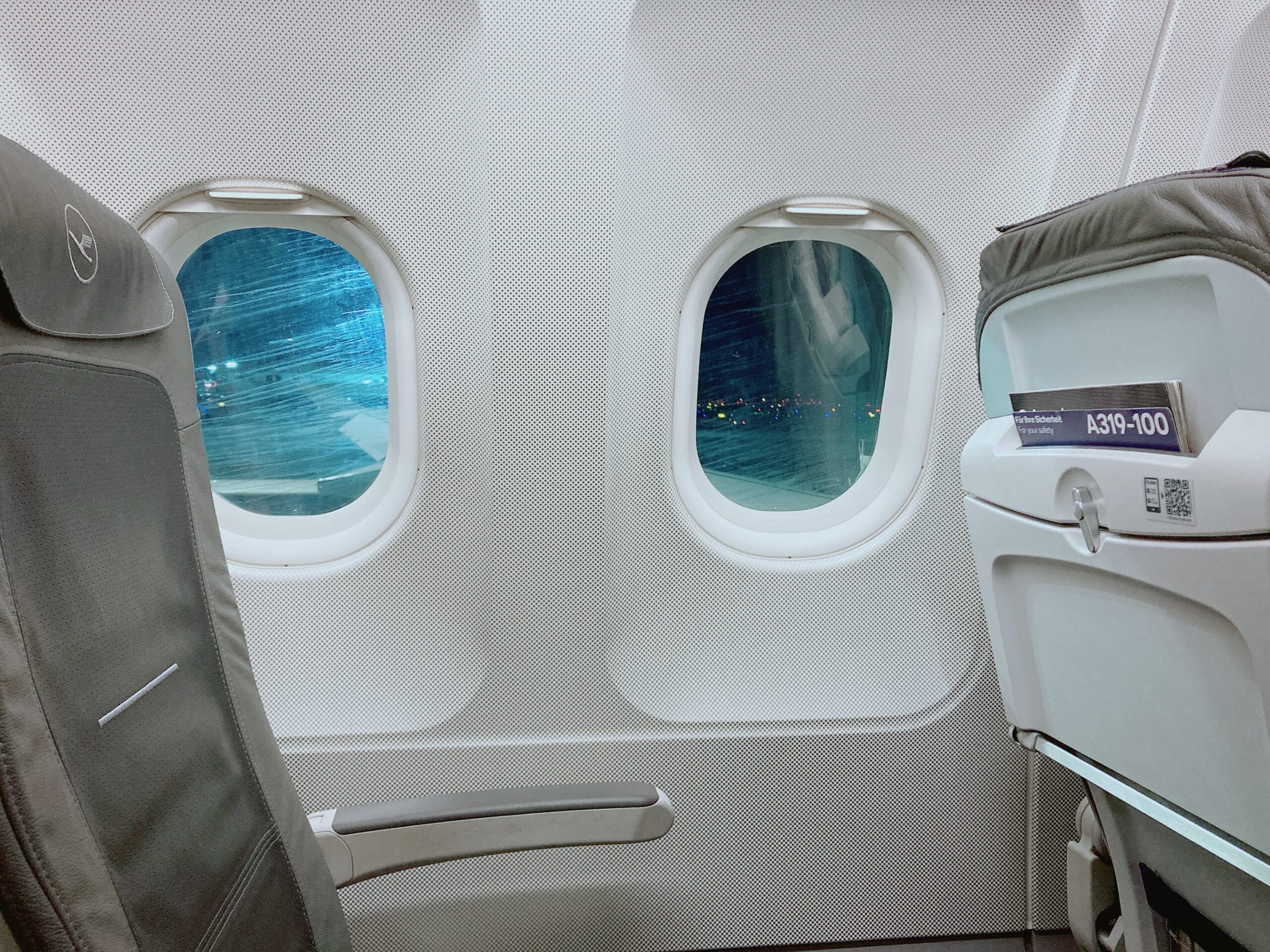ルフトハンザ航空機内